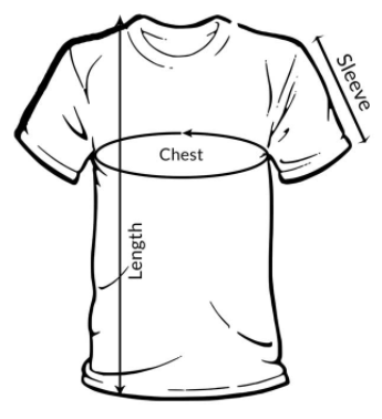 1 Men’s T-Shirts, Polo Shirts & Tank Tops Size Chart